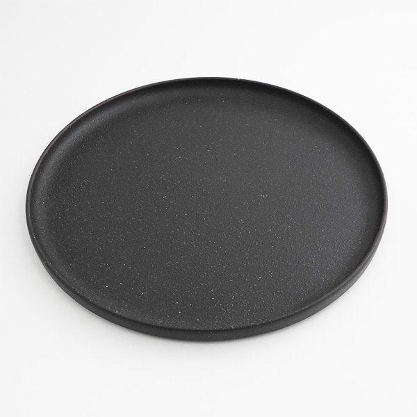 画像3: 【EARTH】27cm切立フラットプレート 黒 (3)