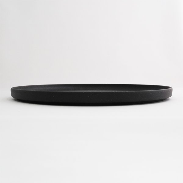 画像2: 【EARTH】27cm切立フラットプレート 黒 (2)