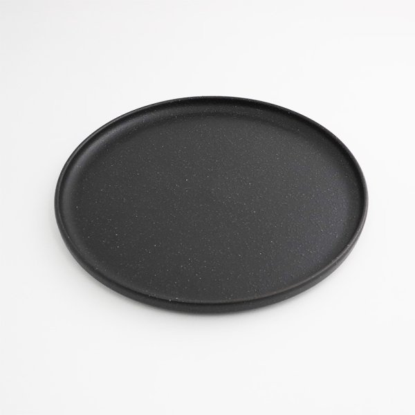 画像3: 【EARTH】23cm切立フラットプレート 黒 (3)