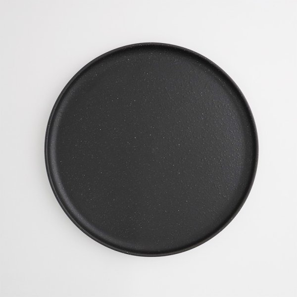 画像4: 【EARTH】23cm切立フラットプレート 黒 (4)
