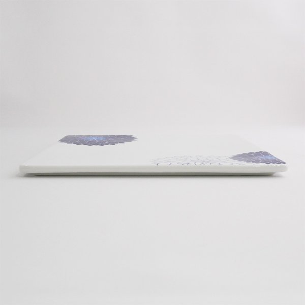 画像2: 【MUM -マム-】18cm正角皿 青 (2)