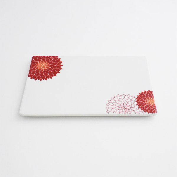 画像3: 【MUM -マム-】18cm長角皿 赤 (3)