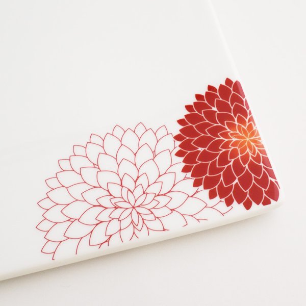 画像4: 【MUM -マム-】18cm正角皿 赤 (4)