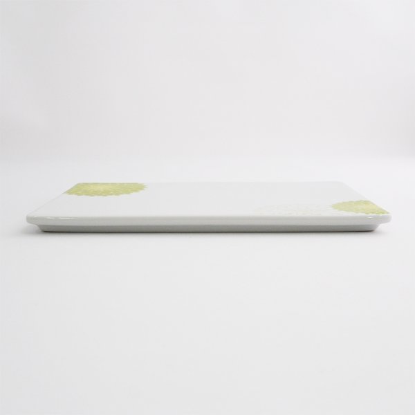 画像2: 【MUM -マム-】18cm長角皿 緑 (2)