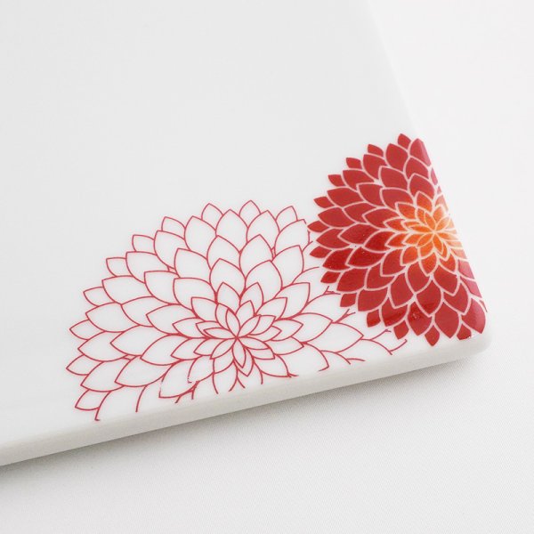 画像4: 【MUM -マム-】13cm正角皿 赤 (4)