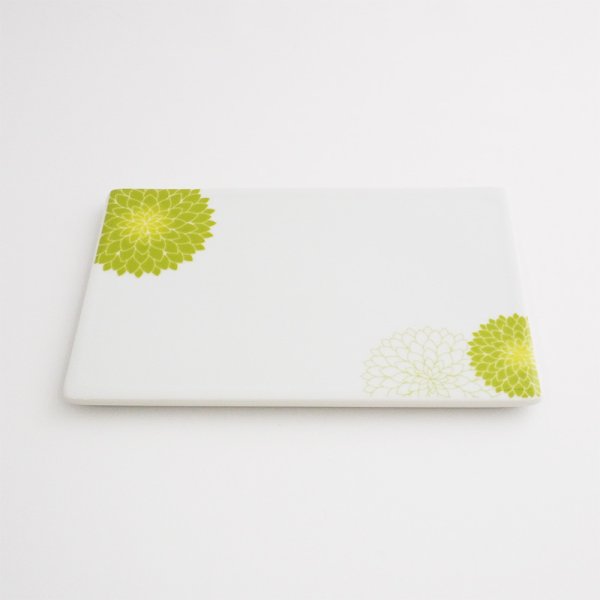 画像3: 【MUM -マム-】18cm長角皿 緑 (3)