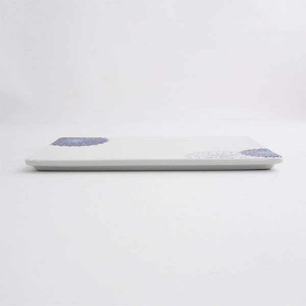 画像2: 【MUM -マム-】18cm長角皿 青 (2)