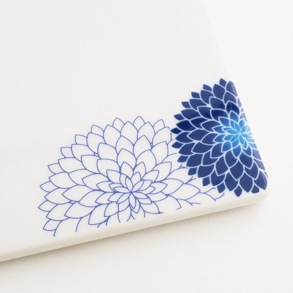 画像4: 【MUM -マム-】13cm正角皿 青 (4)