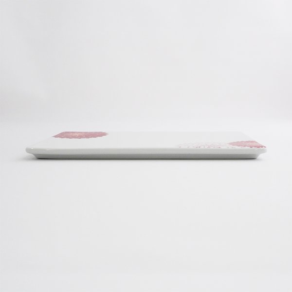 画像2: 【MUM -マム-】18cm長角皿 赤 (2)