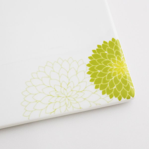 画像4: 【MUM -マム-】18cm正角皿 緑 (4)