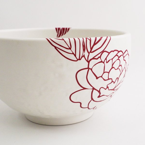 画像5: 【MIHANA】4.2寸丼　赤 【MIHANA】13cm Rice Bowl Red (5)