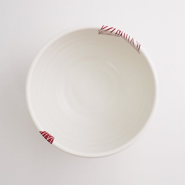 画像4: 【MIHANA】5.5寸丼 赤 【MIHANA】17cm Rice Bowl Red (4)