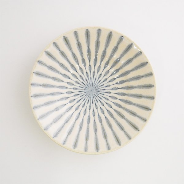 画像4: 【GEKKO -月光-】6.5寸浅鉢 白 【GEKKO -月光-】20cm Shallow Bowl White (4)