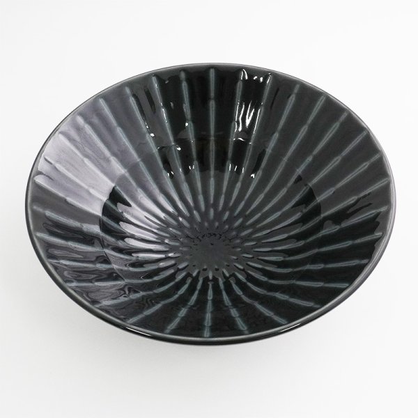 画像3: 【GEKKO -月光-】8寸深鉢 黒 【GEKKO -月光-】24cm Deep Bowl Black (3)