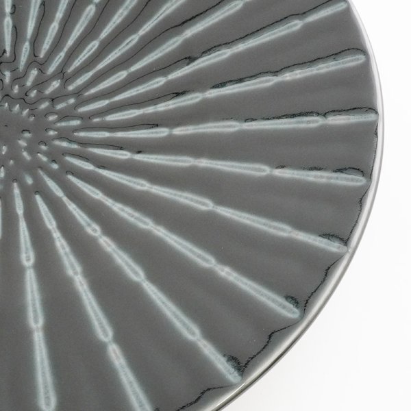 画像4: 【GEKKO -月光-】9.5寸皿 黒 【GEKKO -月光-】30cm Plate Black (4)