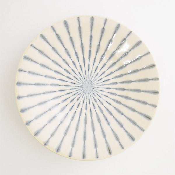 画像4: 【GEKKO -月光-】8寸浅鉢 白 【GEKKO -月光-】25cm Shallow Bowl White (4)