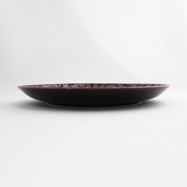 画像2: 【MIWAKU -魅惑-】丸皿(中) 黒 【MIWAKU -魅惑-】Round Plate Medium Black (2)