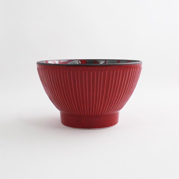 画像2: 【MIWAKU -魅惑-】飯碗(大) 赤 (2)