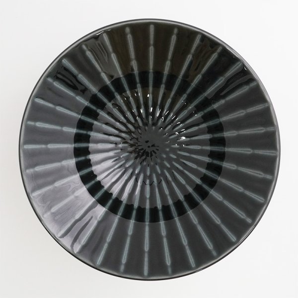 画像4: 【GEKKO -月光-】8寸深鉢 黒 【GEKKO -月光-】24cm Deep Bowl Black (4)