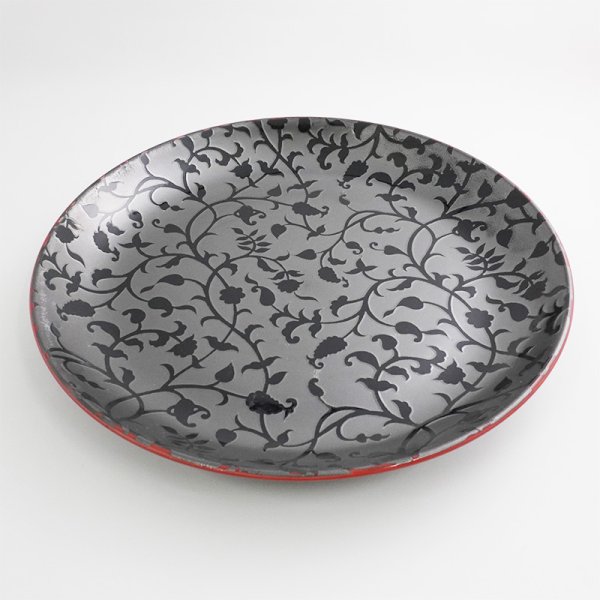 画像3: 【MIWAKU -魅惑-】丸皿(大) 黒 【MIWAKU -魅惑-】Round Plate Large Black (3)