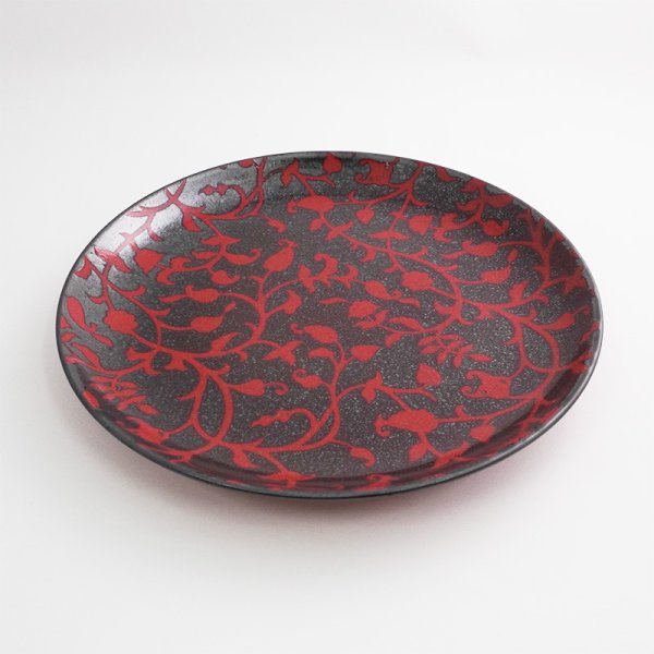 画像3: 【MIWAKU -魅惑-】丸皿(中) 赤 【MIWAKU -魅惑-】Round Plate Medium Red (3)