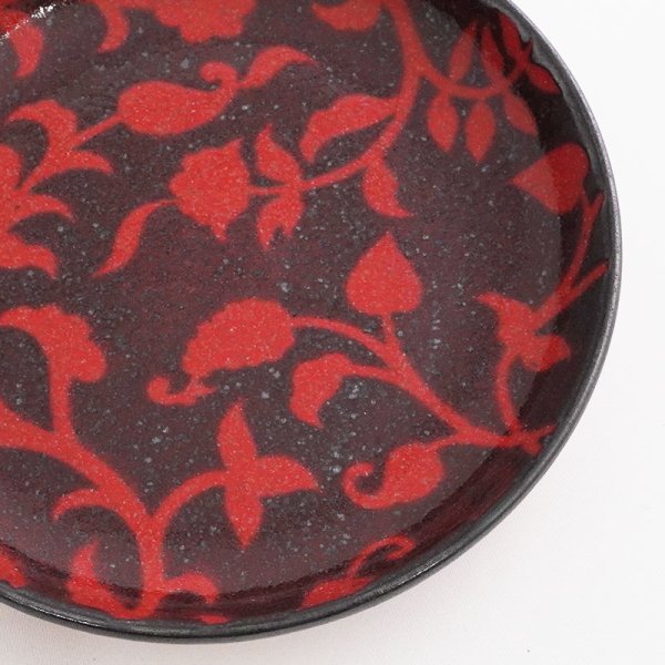 画像4: 【MIWAKU -魅惑-】小皿 赤 【MIWAKU -魅惑-】Small Plate Red (4)