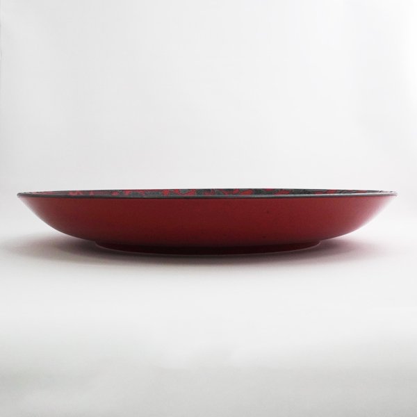画像2: 【MIWAKU -魅惑-】丸皿(大) 赤 【MIWAKU -魅惑-】Round Plate Large Red (2)