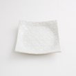 画像3: 【市蔵】白手引き4.5寸正角皿 【市蔵】White Hand-drawn 13cm Square Plate (3)
