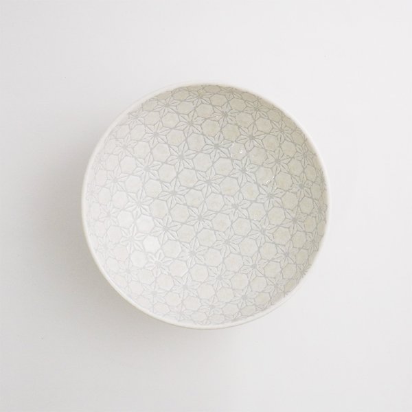 画像4: 【市蔵】白メタ4.8寸ボウル 【市蔵】White Meta 15cm Bowl (4)