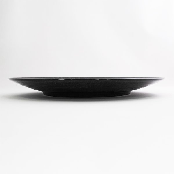 画像2: 【市蔵】黒丸9寸皿 【市蔵】Black Round 28cm Plate (2)