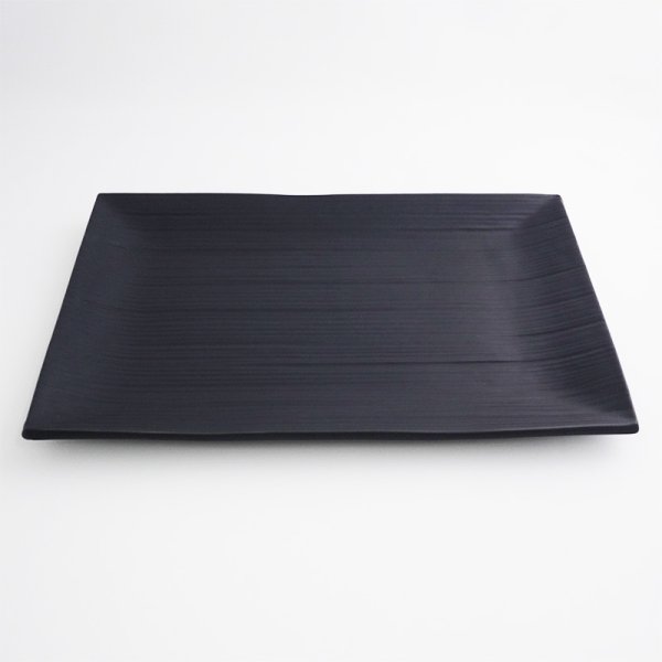 画像3: 【こよみ】黒長角皿(大) 【こよみ】Black Rectangle Plate Large (3)