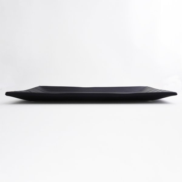 画像2: 【こよみ】黒長角皿(大) 【こよみ】Black Rectangle Plate Large (2)