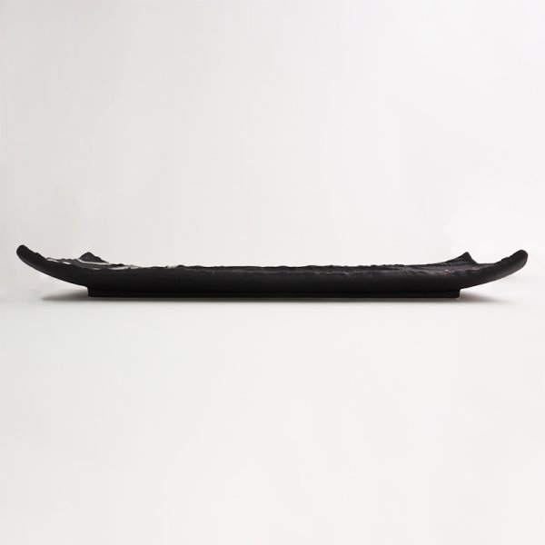 画像2: 【TENGU】長角皿(大) 黒 【TENGU】Rectangle Long Plate Large Black (2)