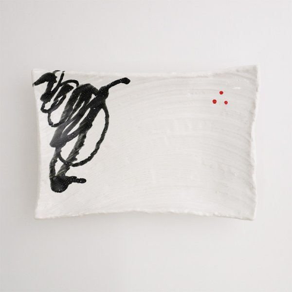 画像3: 【TENGU】角皿(小) 白 【TENGU】Rectangle Plate Small White (3)