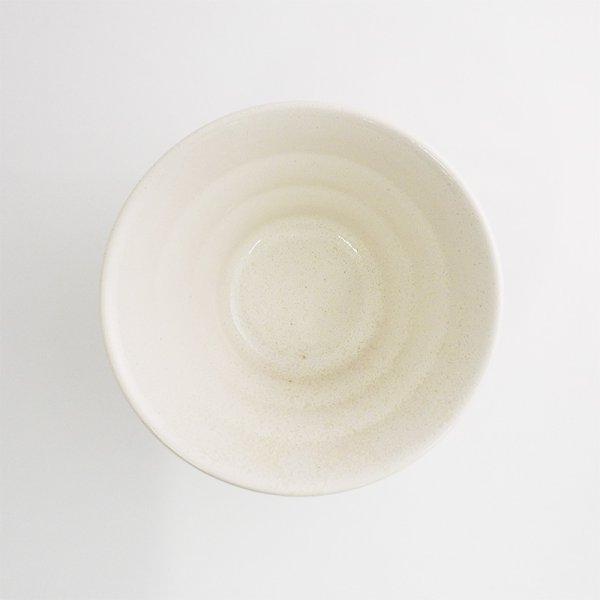 画像4: 【円】白釉黒刷毛 5.0丼 (4)