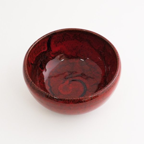 画像3: 【円】天目流れ5.0丼 赤 (3)
