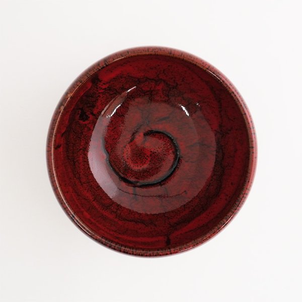 画像4: 【円】天目流れ5.0丼 赤 (4)