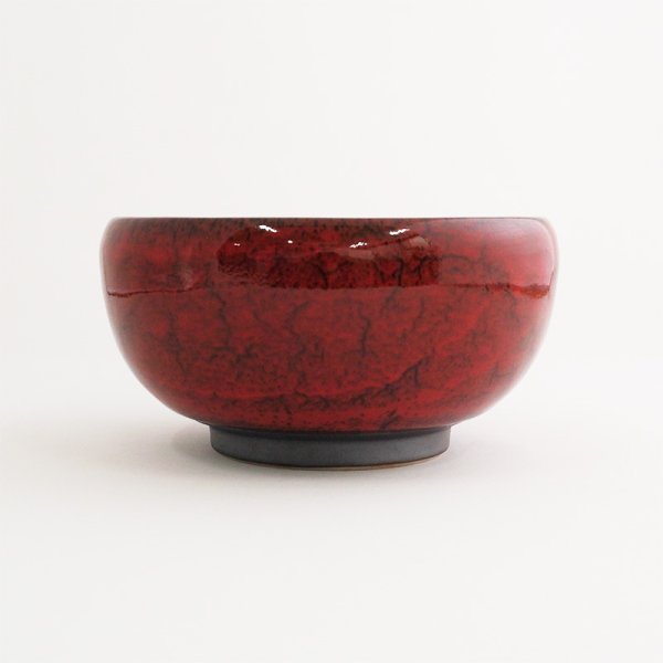 画像2: 【円】天目流れ5.0丼 赤 (2)