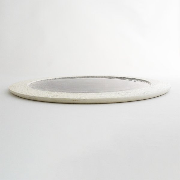 画像2: 【メインプレートコレクション】フラットリムプレート(大) 紫 【Main Plate Collection】Flat Rim Plate Large Purple (2)