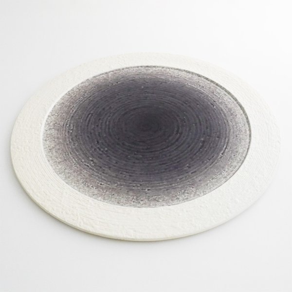 画像3: 【メインプレートコレクション】フラットリムプレート(大) 紫 【Main Plate Collection】Flat Rim Plate Large Purple (3)