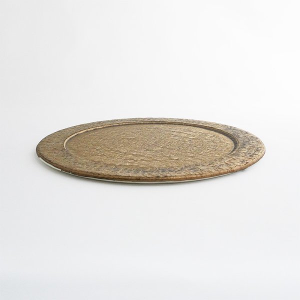 画像2: 【メインプレートコレクション】フラットリムプレート(小) ゴールド 【Main Plate Collection】Flat Rim Plate Small Gold (2)