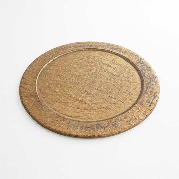画像3: 【メインプレートコレクション】フラットリムプレート(小) ゴールド 【Main Plate Collection】Flat Rim Plate Small Gold (3)