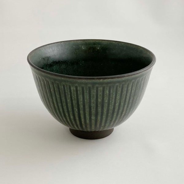 画像1: 廃番：【飯碗コレクション】深織部丼 (1)