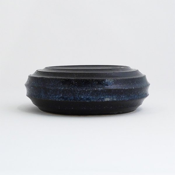 画像2: 2025新作:【ZA-BU】段しのぎ皿(中) 黒 (2)