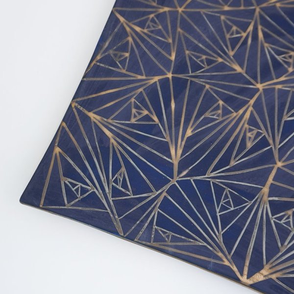 画像4: 2025新作:【MO-SU】スクエアプレート 紺 (4)