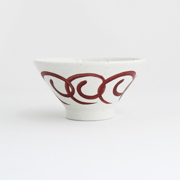 画像2: 2025新作:【円】赤絵うず丼12cm (2)