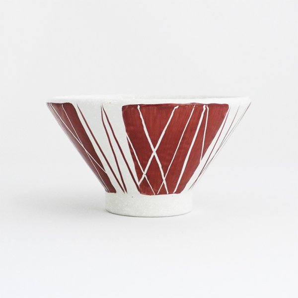 画像2: 2025新作:【円】赤絵乱とくさ丼14cm (2)