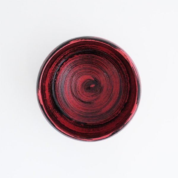 画像4: 2025新作：【茶器コレクション】抹茶碗 赤釉黒巻 (4)