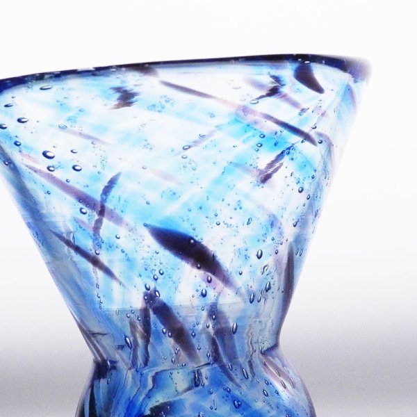 画像5: 2025新作:【JUN -純-】反りくびれぐい呑 青 (5)