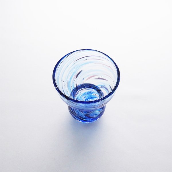 画像3: 2025新作:【JUN -純-】丸くびれぐい呑 青 (3)